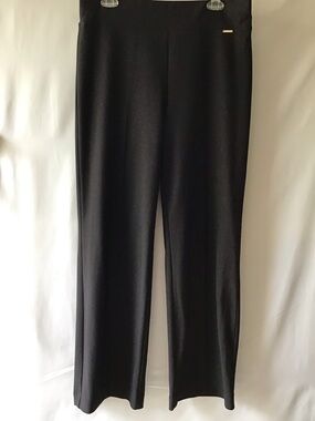 Nine West Black Dress pants with Gold Logo Accent